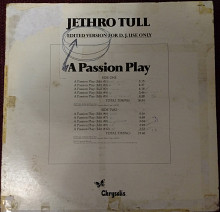 Jethro Tull-A Passion Play 1973 (US Edited Version For D.J. Use Only) (Promo Only) [EX-/VG+/VG]