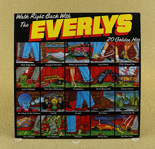 The Everly Brothers ‎– Walk Right Back With The Everlys (20 Golden Hits) (Англия, Warner Bros. Recor