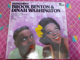 Виниловая пластинка LP Brook Benton & Dinah Washington – Remember... Brook Benton & Dinah Washington