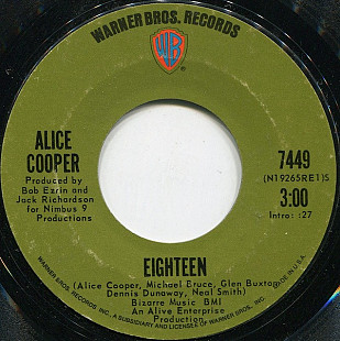 Alice Cooper ‎– Eighteen