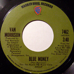 Van Morrison ‎– Blue Money