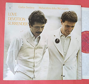 Carlos Santana & Mahavishnu JOHN McLAUGLIN - Love Devotion Surrender 1973 / C32034 , usa , m-/m-