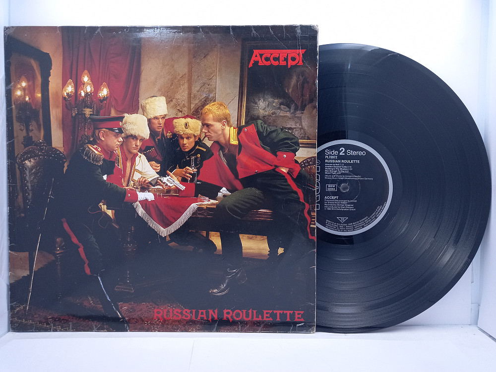 Accept russian. Accept Russian Roulette 1986 LP. Accept Russian Roulette LP купить. Купить винил в СПБ accept Russian Roulette. Русская Рулетка Акцепт альбом винил купить.