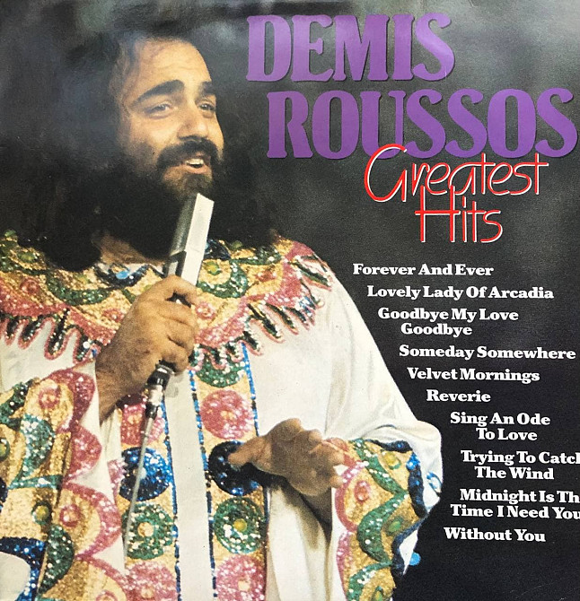 Демис руссос слушать без остановки. Пластинка demis Roussos Greatest Hits. Demis Roussos диск обложка. Демис руссос обложка CD. Demis Roussos - Greatest Hits демис руссос.