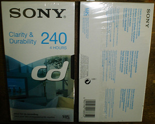 Видеокассеты VHS Sony Е240CDG. Новые. Есть 2 штуки.