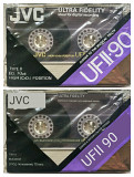 2 винтажные кассеты JVC UF-2 90 chrome