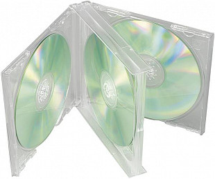 CD - коробка jewel-case 4x CD box 4 CDs/DVDs