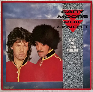 Gary Moore & Phil Lynott - Out In The Fields - 1985. (EP). 12. Vinyl. Пластинка. Germany. Оригинал