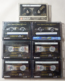 Аудио кассеты бу emtec basf type II chrome 90min