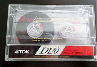 Касета TDK D 120 (Release year: 1990)