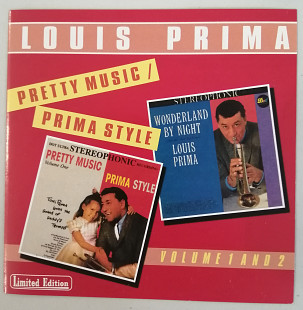 CD Louis Prima "Pretty Music - Prima Style/Wonderland By Night Volume 1 and 2", 1998 год, Россия