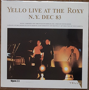 Yello – Live At The Roxy N.Y. Dec 83 LP 12" Germany