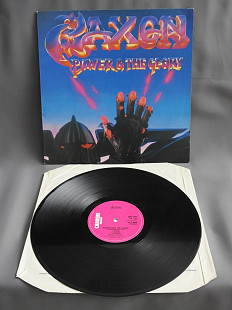 Saxon ‎Power & The Glory UK пластинка Великобритания 1983 1 press EX