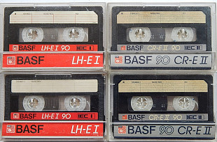 Винтажные кассеты Basf normal LN-E1 chrome CR-E2