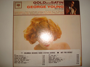 GEORGE YOUNG WITH STRINGS- Gold And Satin 1962 Promo USA