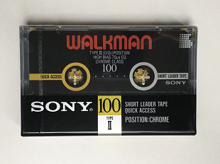 Аудиокассета Sony Walkman 100 1988