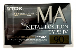 Аудіокасета TDK MA 90 Type IV Metal position cassette касета