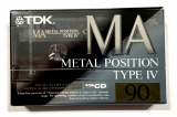 Аудіокасета TDK MA 90 Type IV Metal position cassette касета