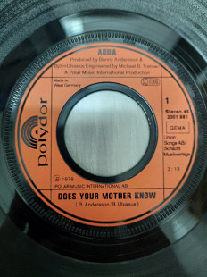 ABBA – Does Your Mother Know / Kisses Of Fire - 1979 - немецкое издание