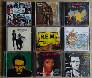 Фирменные диски Queen, U2, Jethro Tull, Fleetwood Mac, Hendrix, Cohen, Gabriel