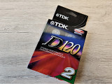 Аудио кассеты TDK D120 type1 упаковка из двух штук 120мин. Новые