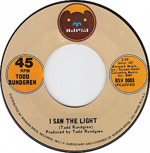 Todd Rundgren ‎– I Saw The Light