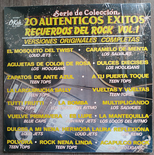 20 Auténticos Éxitos Recuerdos Del Rock Vol.1 LP Record Vinyl Album 12 Mexico Пластинка Винил 1983
