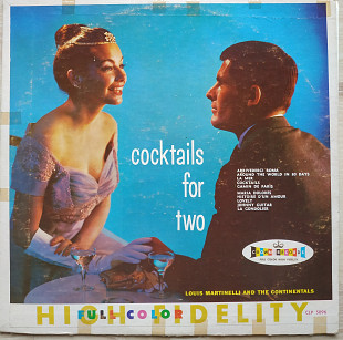Louis Martinelli And The Continentals Cocktails For Two LP Crown Records Album 1959