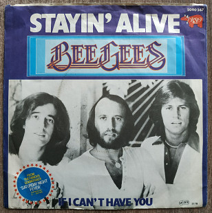 Bee Gees Stayin' Alive If I Can't Have You RSO 1978 Peru 7 LP Record Vinyl single Би Джис