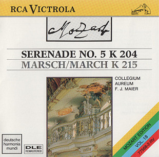 Mozart* - Collegium Aureum, F. J. Maier* ‎– Serenade No. 5 K 204 / Marsch/March K 215