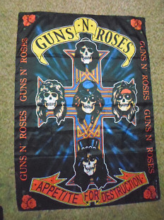 Guns n Roses флаг 136 Х 97 см