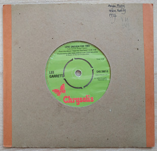 Lee Garrett You're My Everything Love enough for two 7 LP Record Vinyl single 1976