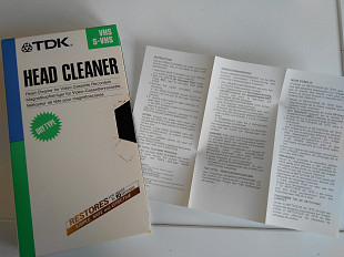 TDK VHS чистящая видеокассета