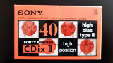 Касета Sony CDix II 40 (Release year: 1992)