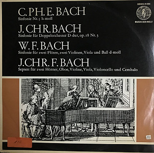 Johann Christoph Friedrich Bach, Johann Christian Bach, Carl Philipp Emanuel Bach, Wilhelm Friedeman