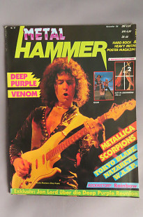 METAL HAMMER Германия Ноябрь 1984 журнал в супер состоянии с плакатами