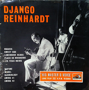 Django Reinhardt ‎– Django Reinhardt 10" (England, Oct 1954)