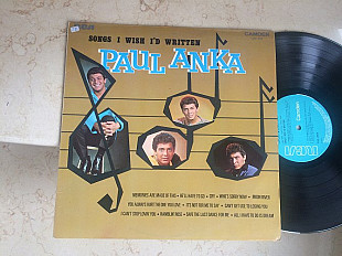 Paul Anka ‎– Songs I Wish I'd Written ( England ) album 1963 LP
