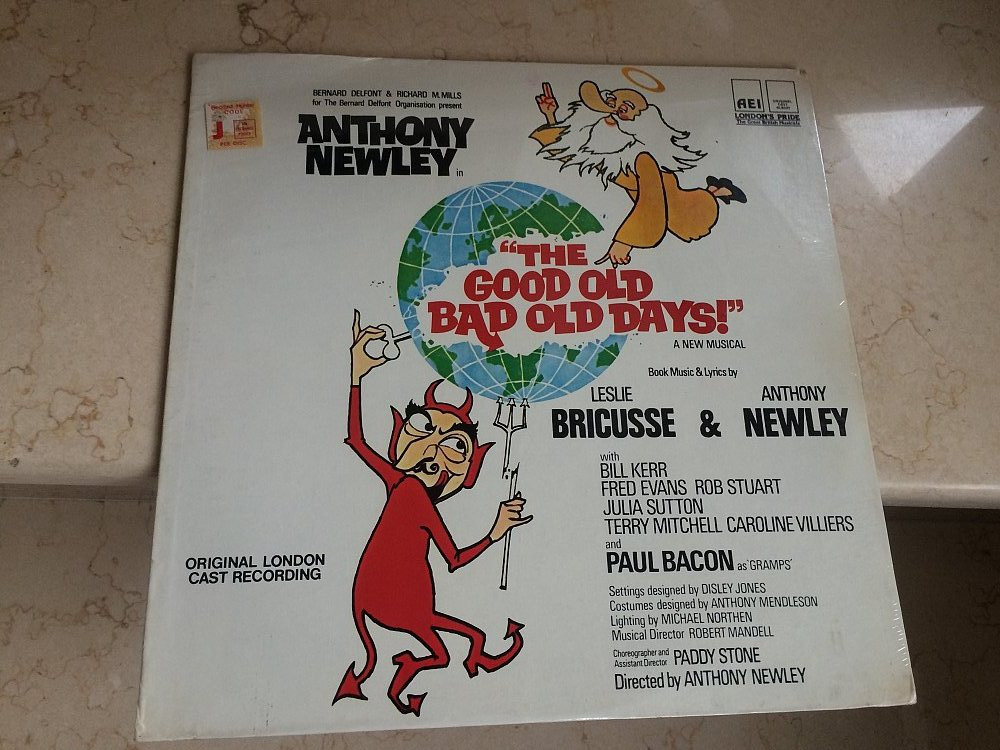 Anthony Newley The Good Old Bad Old Days Original London Cast 