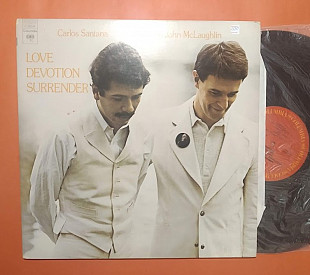 Carlos Santana & Mahavishnu JOHN McLAUGLIN / LOVE DEVOTION SURRENDER 1973 / Columbia – KC 32034 ,