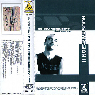 DJ Ярик ‎– Housemission II - Do You Remember? ВИРУС Production Audio Cassette Аудио кассета НОВА