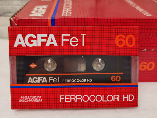 Аудио кассеты AGFA Fe I Ferrocolor HD 60мин TYPE1 новые Германия