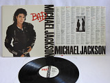 Michael Jackson ‎BAD LP 1987 коллекционная пластинка USA США EX+ 1press
