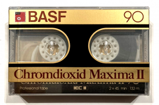 Аудіокасета BASF Chromdioxid Maxima II 90 Type II High position cassette касета Germany