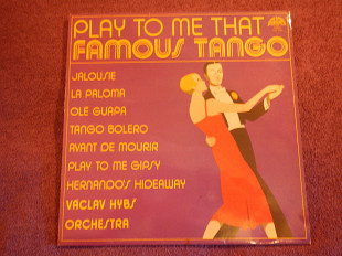 LP Vaclav Hybs Orchestra - Play to me that famous tango -1980 Czechoslovakia