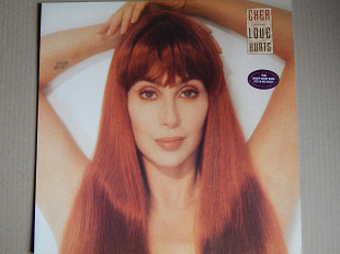 Cher – Love Hurts (Geffen Records – GEF 24427, UK & EU) insert NM-/NM-