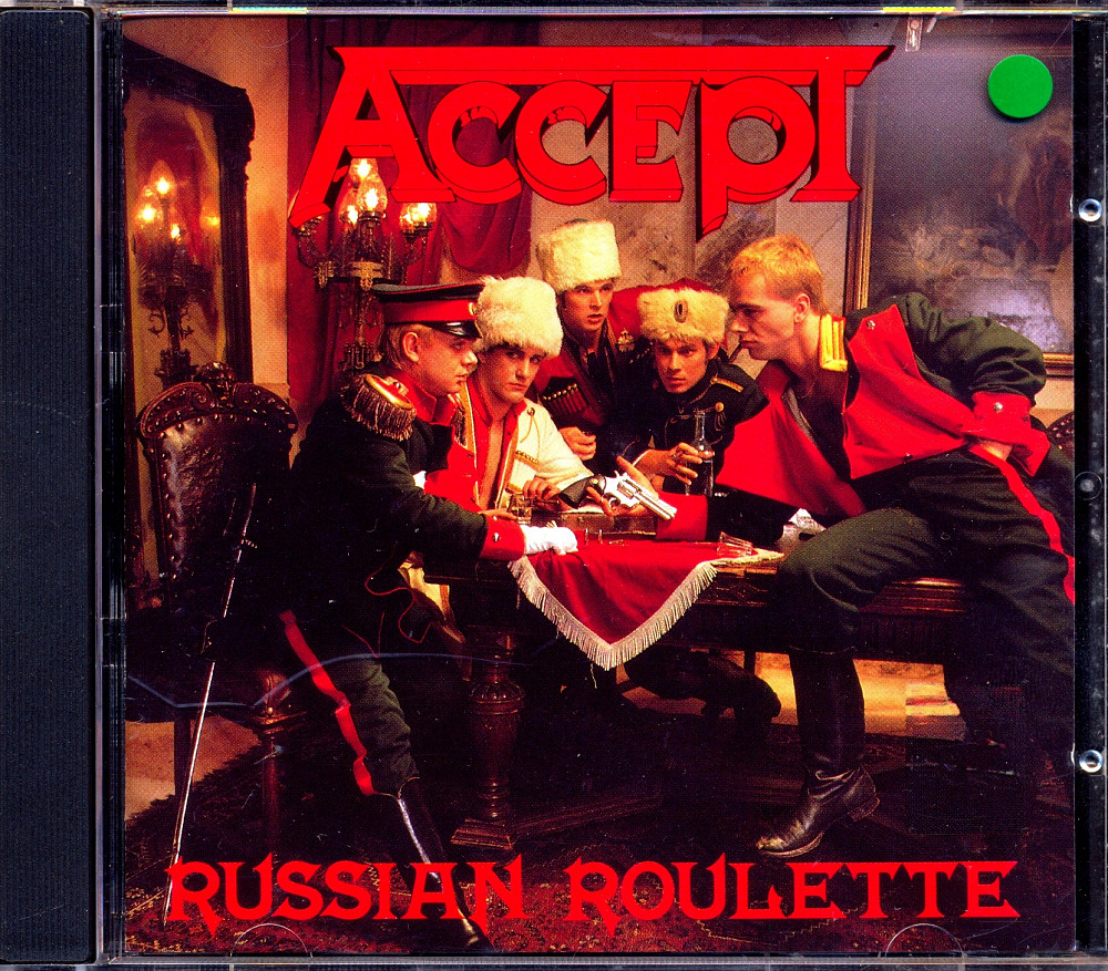 1986 russian roulette. Accept Russian Roulette 1986. Accept Russian Roulette 1986 обложка. Accept 1986 Russian Roulette обложка альбома.