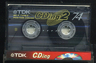Audio Cassette Аудио кассетa - TDK CDing 2 - 74 IEC TYPE II HIGH CHROME
