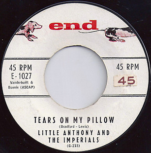 Little Anthony And The Imperials ‎– Tears On My Pillow
