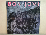 Виниловая пластинка Bon Jovi – Slippery When Wet 1986 ХОРОШАЯ!